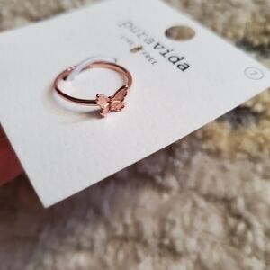 NWT Puravida Butterfly Ring